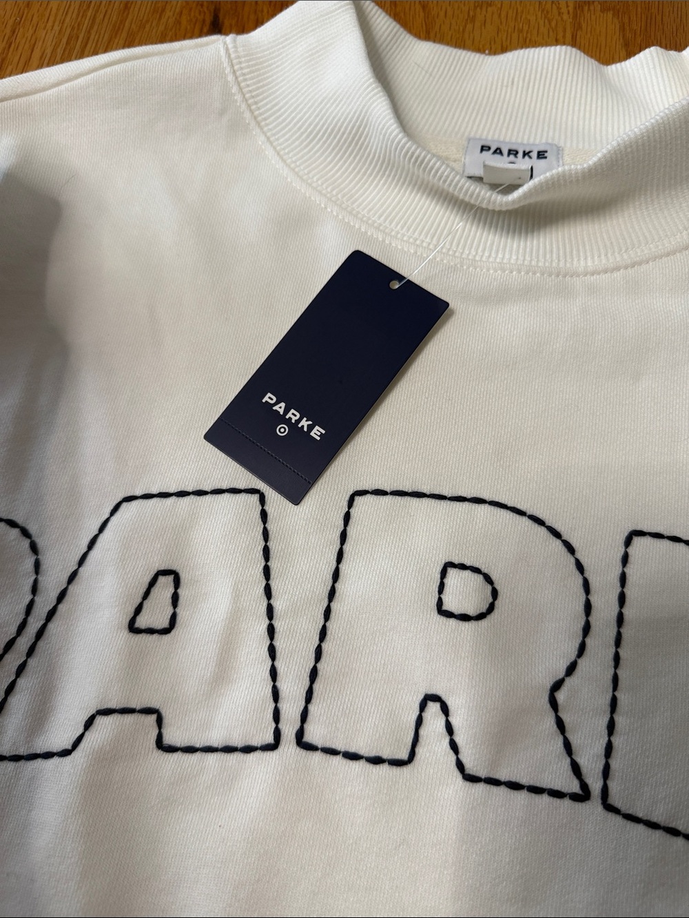 'PARKE' for Target White sweatshirt xxs/xs NWT - Picture 4 of 5